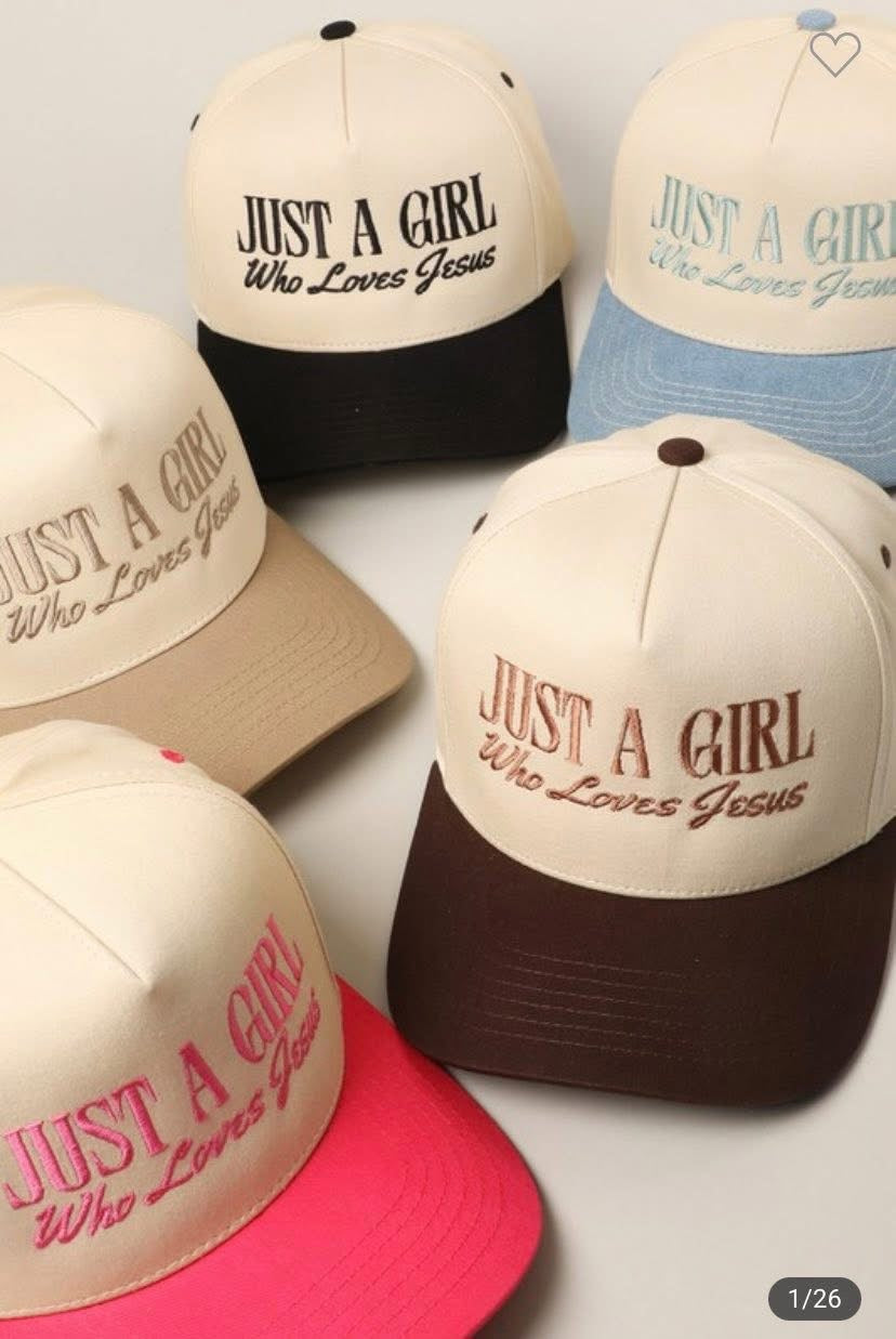 Trucker Hat- Just A Girl Who Loves Jesus